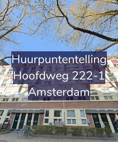 Foto gevel Huurpuntentelling voor Hoofdweg 222-1, Amsterdam