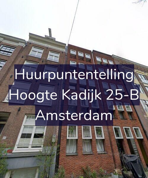 Foto gevel Huurpuntentelling voor Hoogte Kadijk 25-B, Amsterdam
