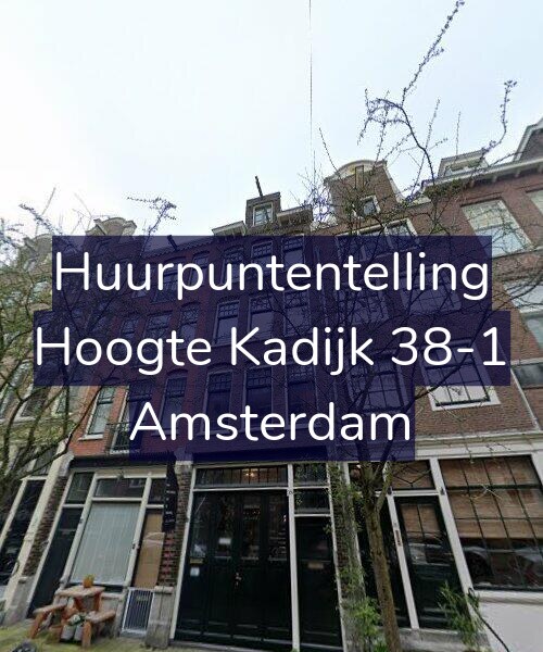 Foto gevel Huurpuntentelling voor Hoogte Kadijk 38-1, Amsterdam