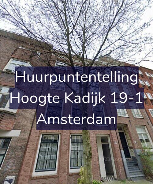 Foto gevel Huurpuntentelling voor Hoogte Kadijk 19-1, Amsterdam