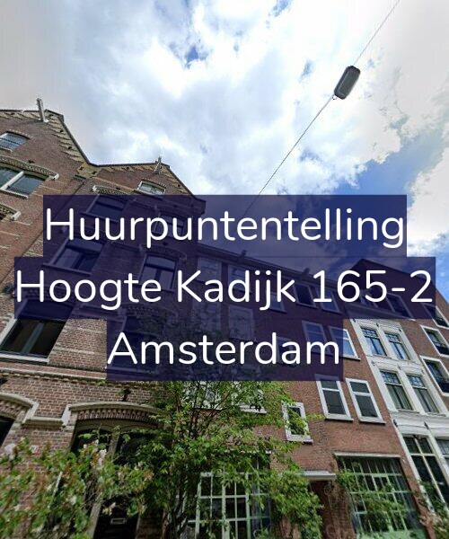 Foto gevel Huurpuntentelling voor Hoogte Kadijk 165-2, Amsterdam