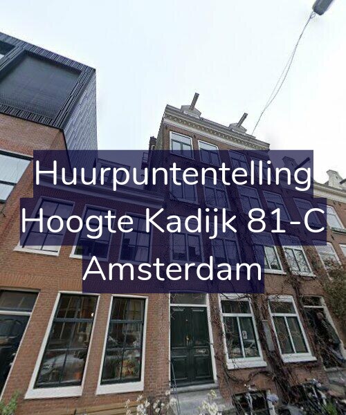 Foto gevel Huurpuntentelling voor Hoogte Kadijk 81-C, Amsterdam