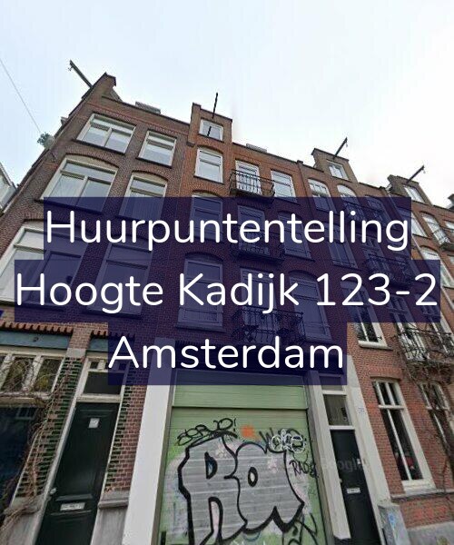 Foto gevel Huurpuntentelling voor Hoogte Kadijk 123-2, Amsterdam