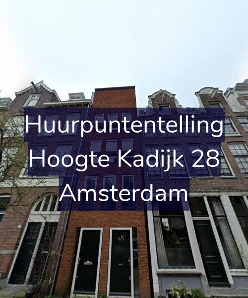 Foto gevel Huurpuntentelling voor Hoogte Kadijk 28, Amsterdam
