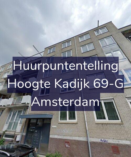 Foto gevel Huurpuntentelling voor Hoogte Kadijk 69-G, Amsterdam