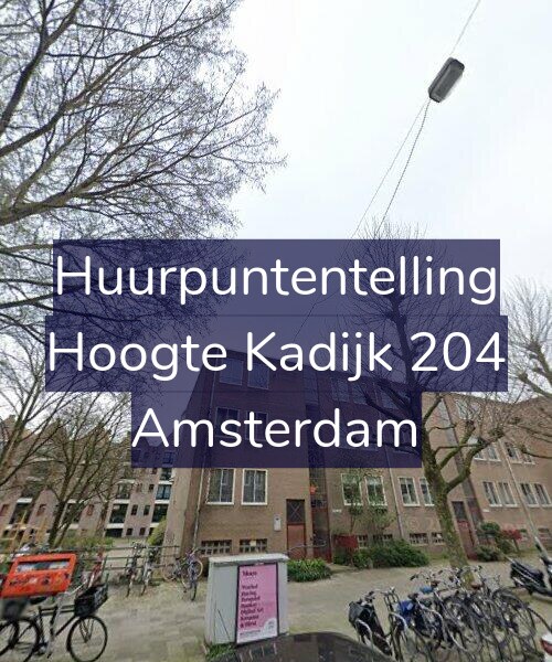 Foto gevel Huurpuntentelling voor Hoogte Kadijk 204, Amsterdam