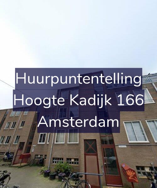 Foto gevel Huurpuntentelling voor Hoogte Kadijk 166, Amsterdam