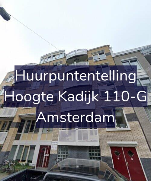 Foto gevel Huurpuntentelling voor Hoogte Kadijk 110-G, Amsterdam
