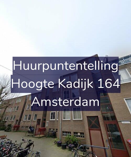 Foto gevel Huurpuntentelling voor Hoogte Kadijk 164, Amsterdam