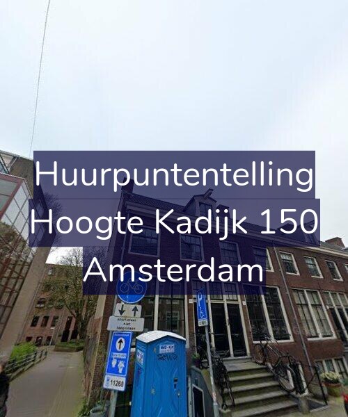 Foto gevel Huurpuntentelling voor Hoogte Kadijk 150, Amsterdam