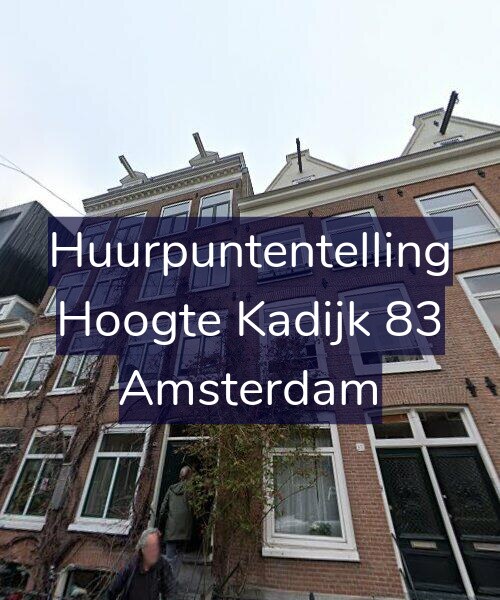Foto gevel Huurpuntentelling voor Hoogte Kadijk 83, Amsterdam