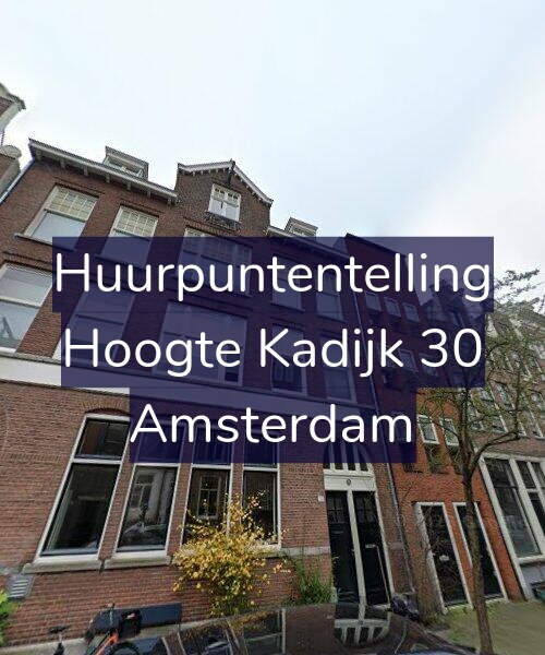Foto gevel Huurpuntentelling voor Hoogte Kadijk 30, Amsterdam