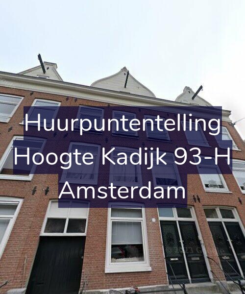 Foto gevel Huurpuntentelling voor Hoogte Kadijk 93-H, Amsterdam