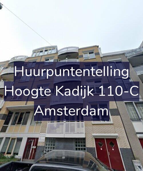 Foto gevel Huurpuntentelling voor Hoogte Kadijk 110-C, Amsterdam