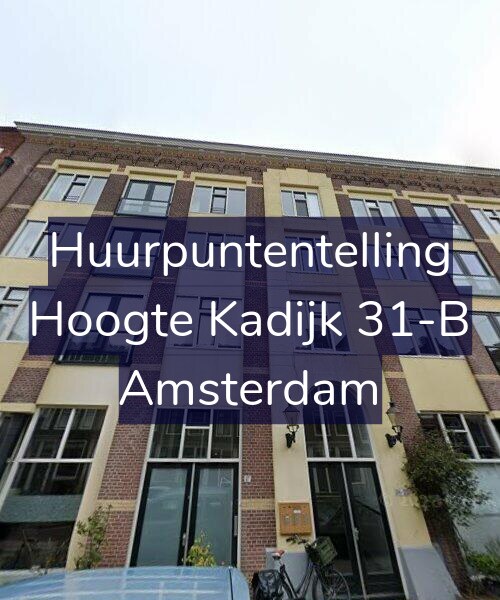 Foto gevel Huurpuntentelling voor Hoogte Kadijk 31-B, Amsterdam