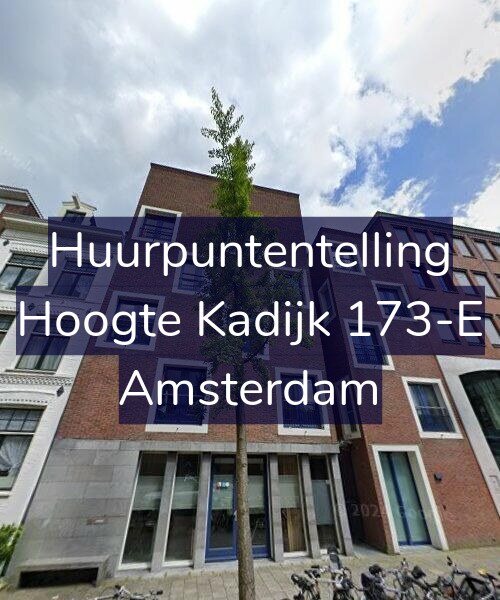 Foto gevel Huurpuntentelling voor Hoogte Kadijk 173-E, Amsterdam