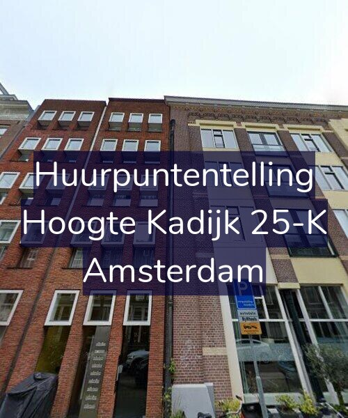 Foto gevel Huurpuntentelling voor Hoogte Kadijk 25-K, Amsterdam