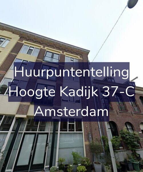 Foto gevel Huurpuntentelling voor Hoogte Kadijk 37-C, Amsterdam