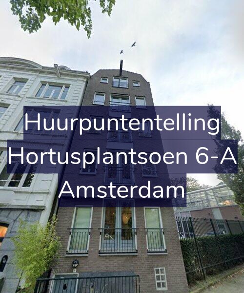 Foto gevel Huurpuntentelling voor Hortusplantsoen 6-A, Amsterdam