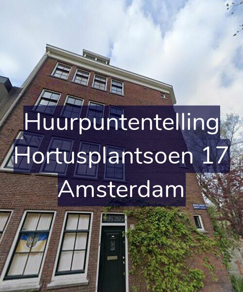 Foto gevel Huurpuntentelling voor Hortusplantsoen 17, Amsterdam