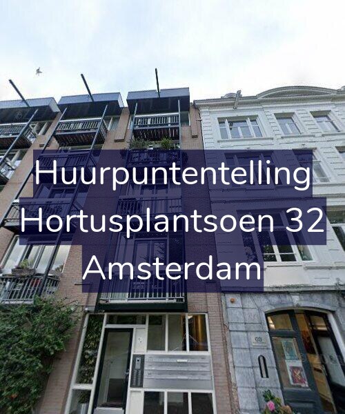 Foto gevel Huurpuntentelling voor Hortusplantsoen 32, Amsterdam
