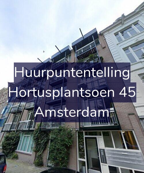 Foto gevel Huurpuntentelling voor Hortusplantsoen 45, Amsterdam
