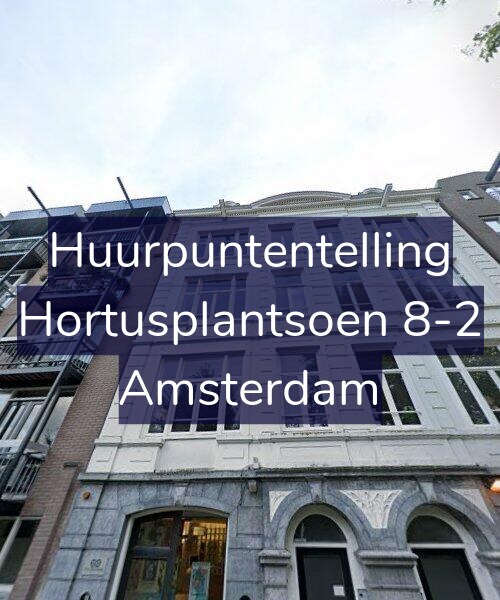 Foto gevel Huurpuntentelling voor Hortusplantsoen 8-2, Amsterdam