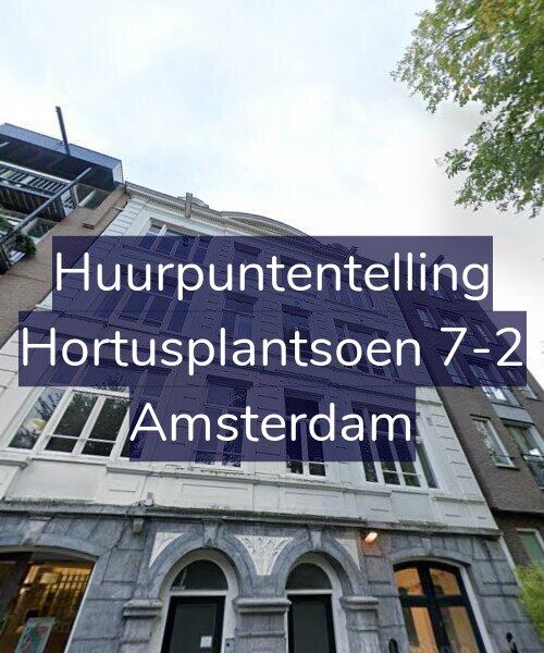 Foto gevel Huurpuntentelling voor Hortusplantsoen 7-2, Amsterdam