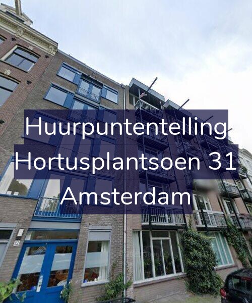 Foto gevel Huurpuntentelling voor Hortusplantsoen 31, Amsterdam