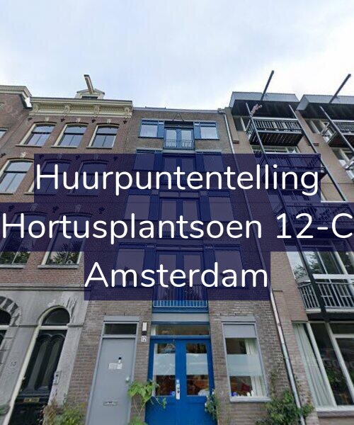 Foto gevel Huurpuntentelling voor Hortusplantsoen 12-C, Amsterdam