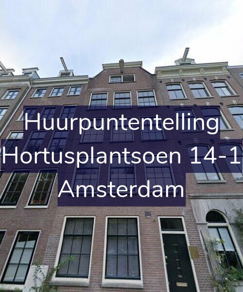 Foto gevel Huurpuntentelling voor Hortusplantsoen 14-1, Amsterdam