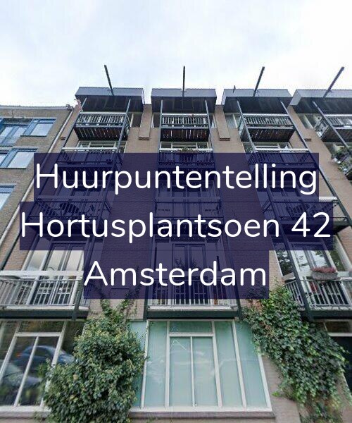 Foto gevel Huurpuntentelling voor Hortusplantsoen 42, Amsterdam