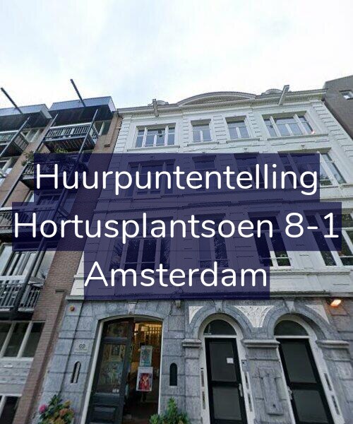 Foto gevel Huurpuntentelling voor Hortusplantsoen 8-1, Amsterdam