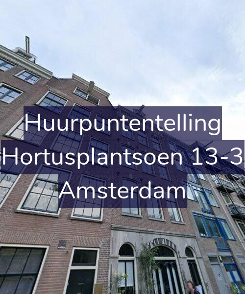Foto gevel Huurpuntentelling voor Hortusplantsoen 13-3, Amsterdam