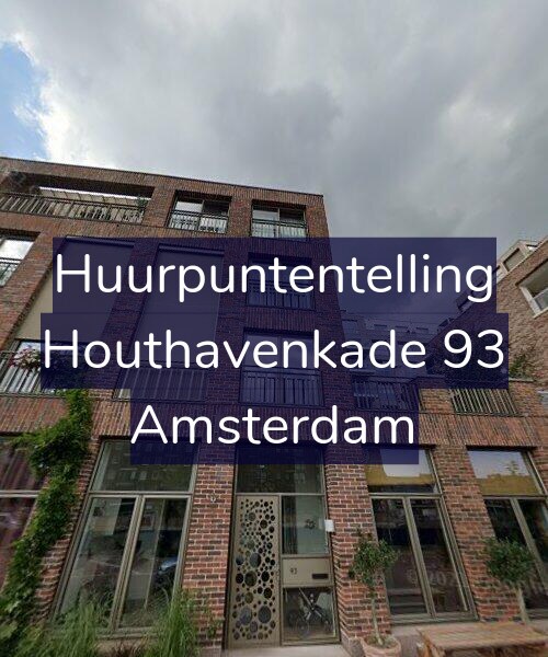 Foto gevel Huurpuntentelling voor Houthavenkade 93, Amsterdam