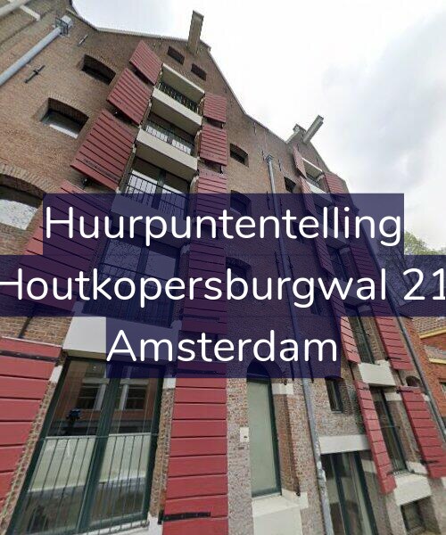 Foto gevel Huurpuntentelling voor Houtkopersburgwal 21, Amsterdam