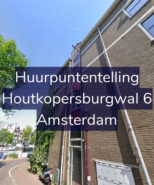 Foto gevel Huurpuntentelling voor Houtkopersburgwal 6, Amsterdam