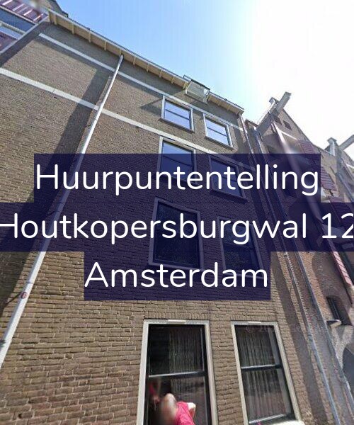 Foto gevel Huurpuntentelling voor Houtkopersburgwal 12, Amsterdam