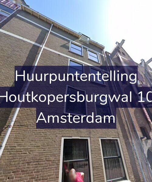 Foto gevel Huurpuntentelling voor Houtkopersburgwal 10, Amsterdam