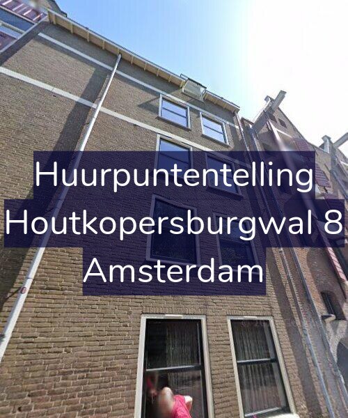 Foto gevel Huurpuntentelling voor Houtkopersburgwal 8, Amsterdam