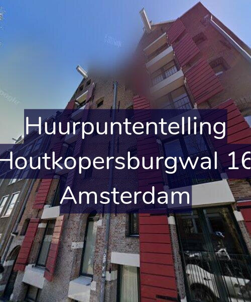 Foto gevel Huurpuntentelling voor Houtkopersburgwal 16, Amsterdam