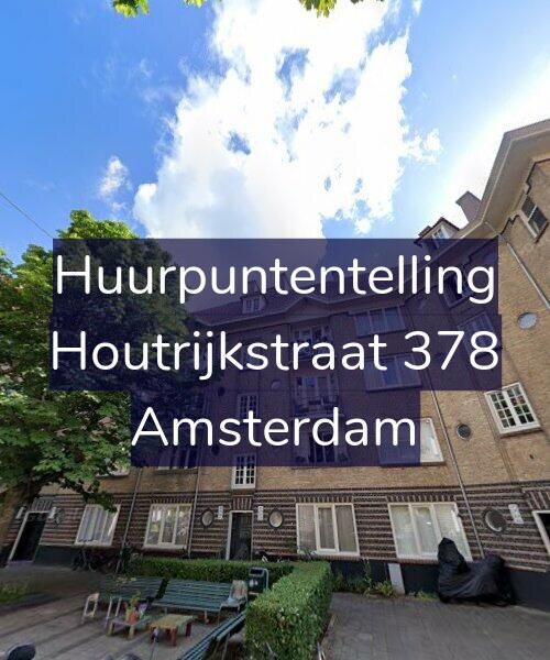 Foto gevel Huurpuntentelling voor Houtrijkstraat 378, Amsterdam