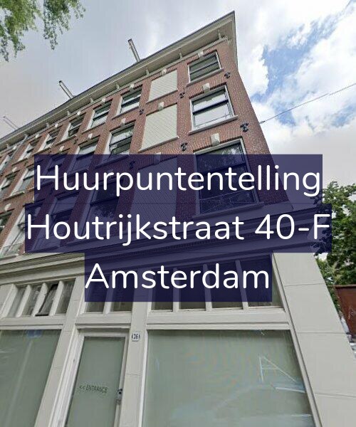 Foto gevel Huurpuntentelling voor Houtrijkstraat 40-F, Amsterdam