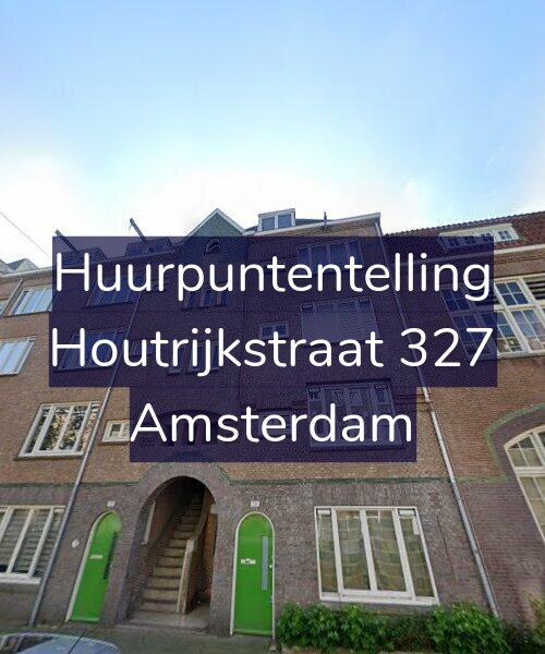 Foto gevel Huurpuntentelling voor Houtrijkstraat 327, Amsterdam