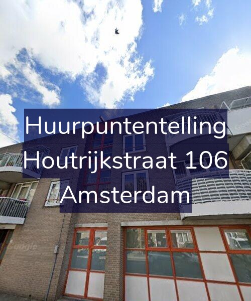 Foto gevel Huurpuntentelling voor Houtrijkstraat 106, Amsterdam