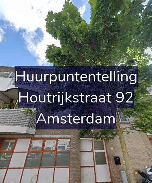 Foto gevel Huurpuntentelling voor Houtrijkstraat 92, Amsterdam