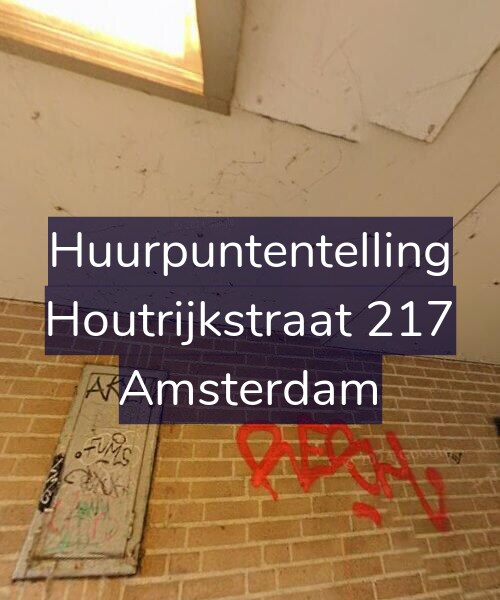 Foto gevel Huurpuntentelling voor Houtrijkstraat 217, Amsterdam