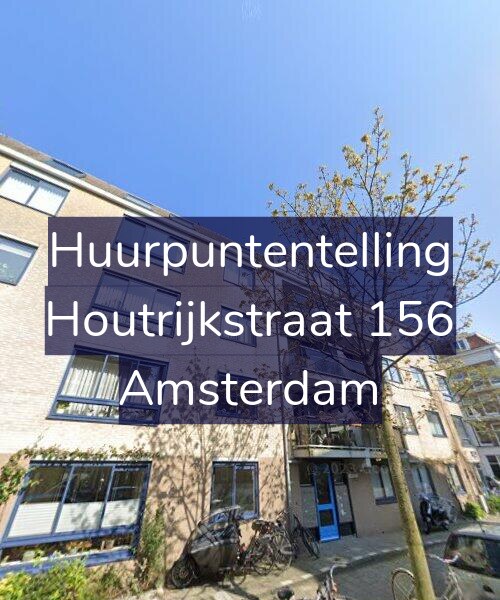 Foto gevel Huurpuntentelling voor Houtrijkstraat 156, Amsterdam