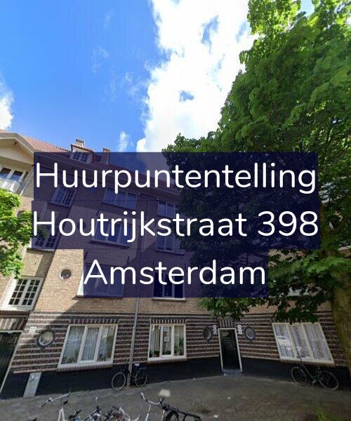 Foto gevel Huurpuntentelling voor Houtrijkstraat 398, Amsterdam