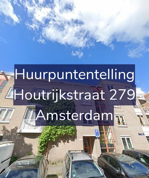 Foto gevel Huurpuntentelling voor Houtrijkstraat 279, Amsterdam